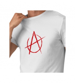 Pánské triko bílé - Anarchy