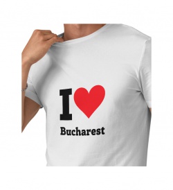 Pánské triko - I love Bucharest