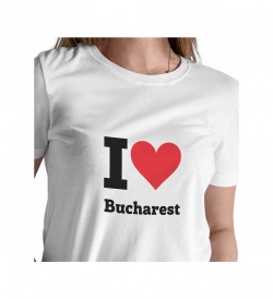Dámské triko - I love Bucharest
