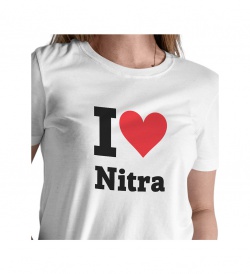 Dámské triko - I love Nitra