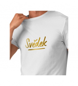 Pánské tričko, bílé - Svědek