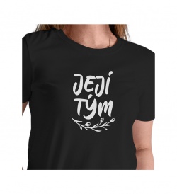Dámské tričko, černé - Její tým
