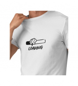 Pánské tričko bílé - Loading