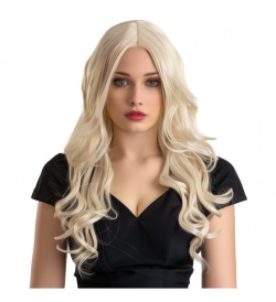 Dámská paruka - vlnitá Hollywood, blond