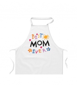 Zástěra bílá - Best mom ever
