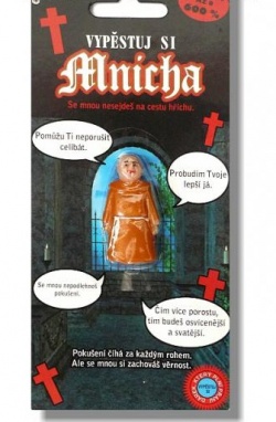 Rostoucí figurka Mnich