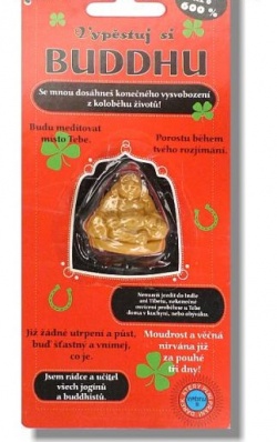 Rostoucí figurka Buddha
