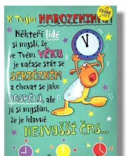 Hrací přání k narozeninám 1