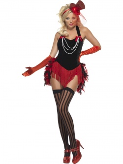 Kostým - Burlesque tanečnice červená