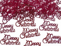 Konfety - Merry Christmas červené