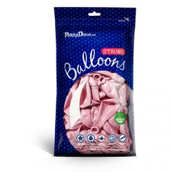 Balónky Strong metalické růžové - 100 ks