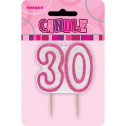 Svíčka s číslicí 30