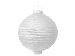 Zahradní lampion v bílé barvě