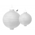 Zahradní lampion v bílé barvě