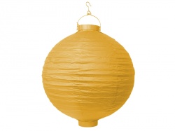 Zahradní lampion ve žluté barvě