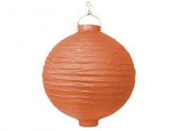 Zahradní lampion v oranžové barvě