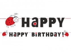 Girlanda - Happy B-Day - beruška