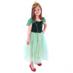 Dětský kostým Princeznička zelená