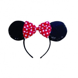 Čelenka Minnie uši s mašlí