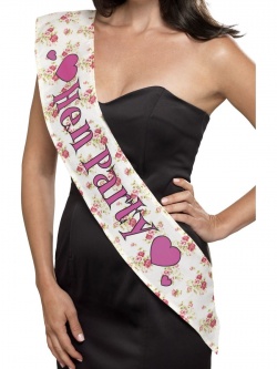 Šerpa květovaná - "Hen Party"