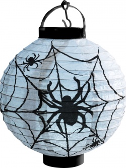 Dekorace "lampion s pavučinou"